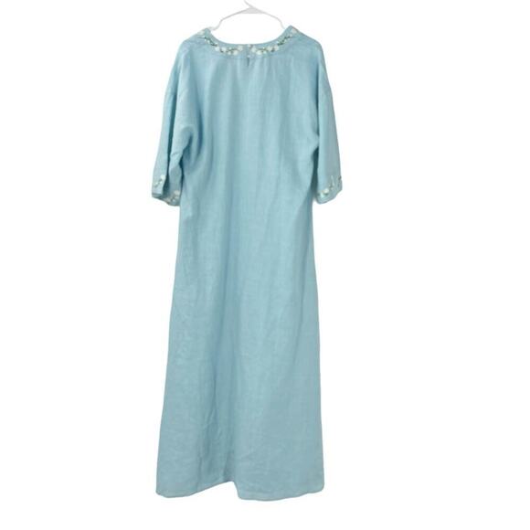 Fanm Mon X Andie Linen The Kepez Kaftan Dress Swim Coverup Sz S - Picture 5 of 9